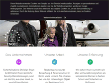 Tablet Screenshot of engel-security.de
